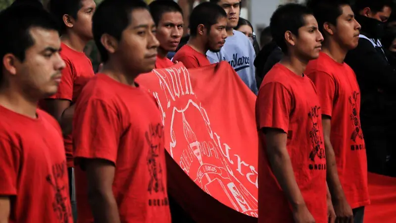 Protesta Normalistas de San Marcos, Loreto, Zacatecas